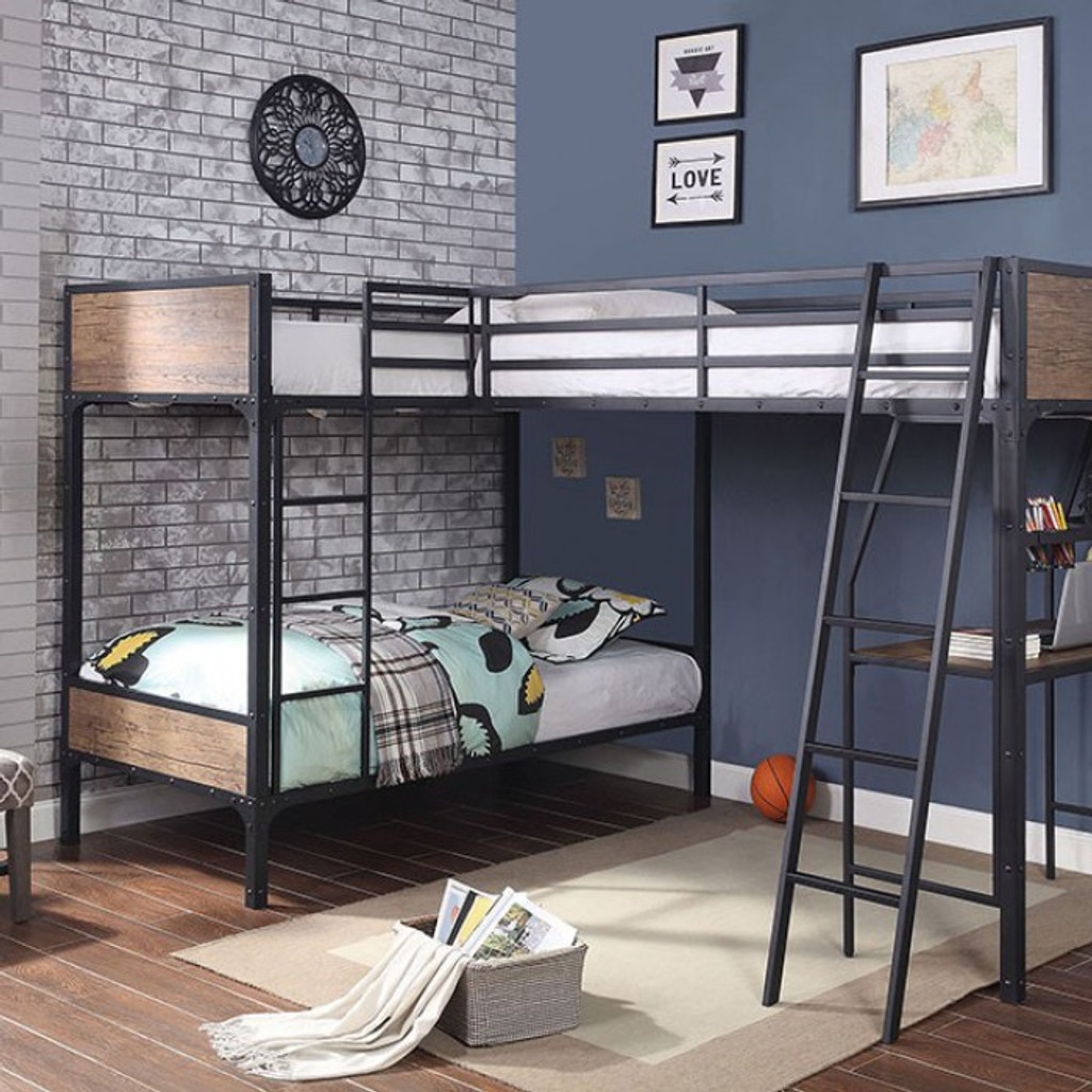 triple bunk bed set