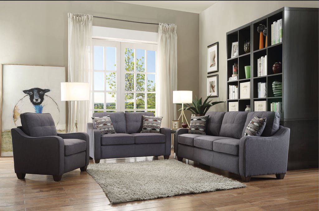 Gray living shop room sets