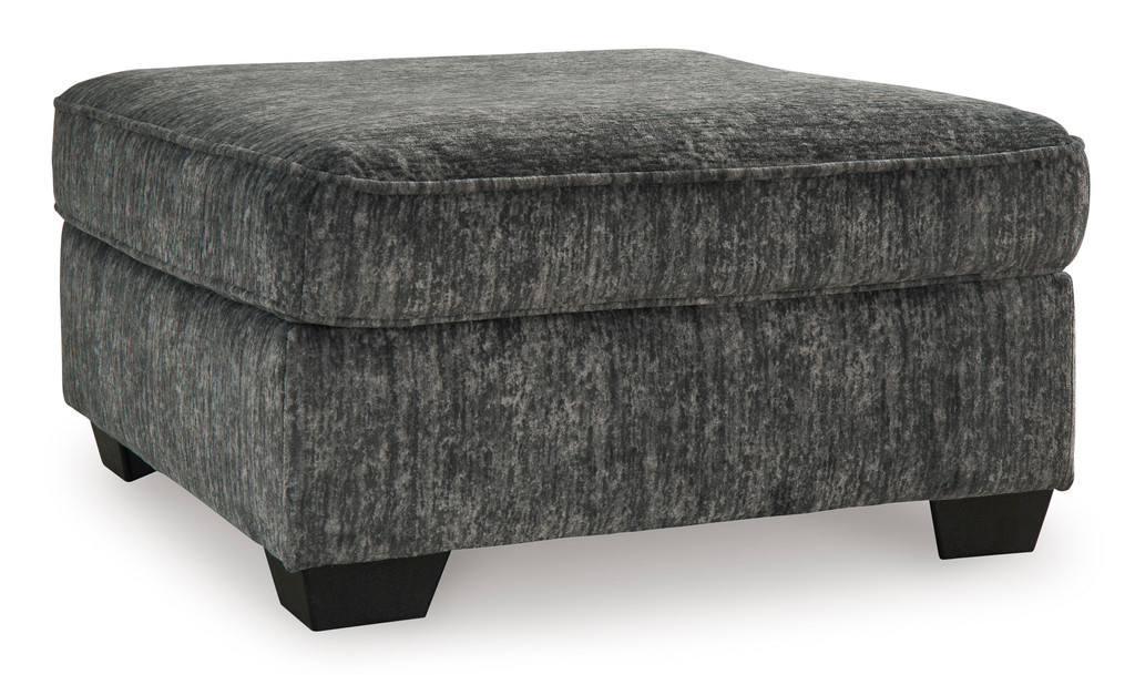 The Lonoke Gunmetal Oversized Accent Ottoman