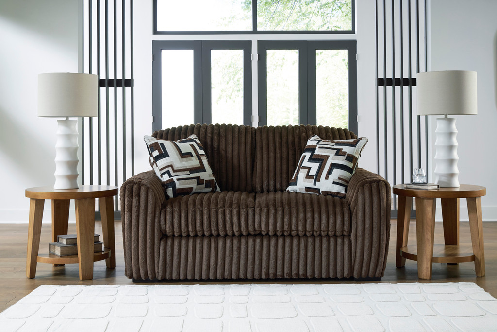 Chocolate Corduroy Sectional