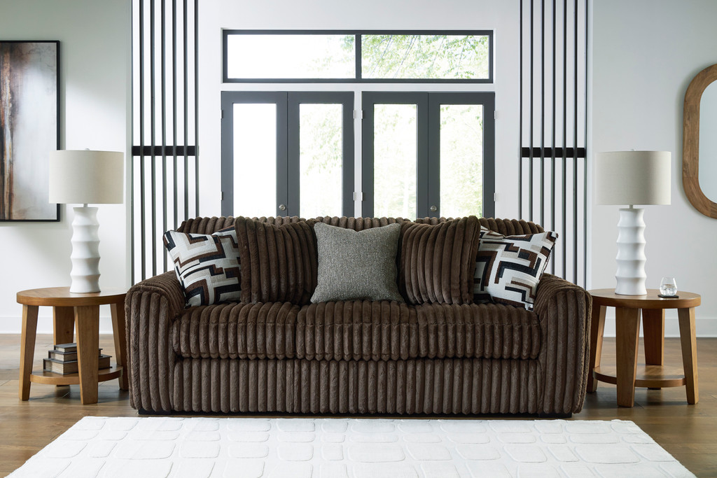 Chocolate Corduroy Sectional