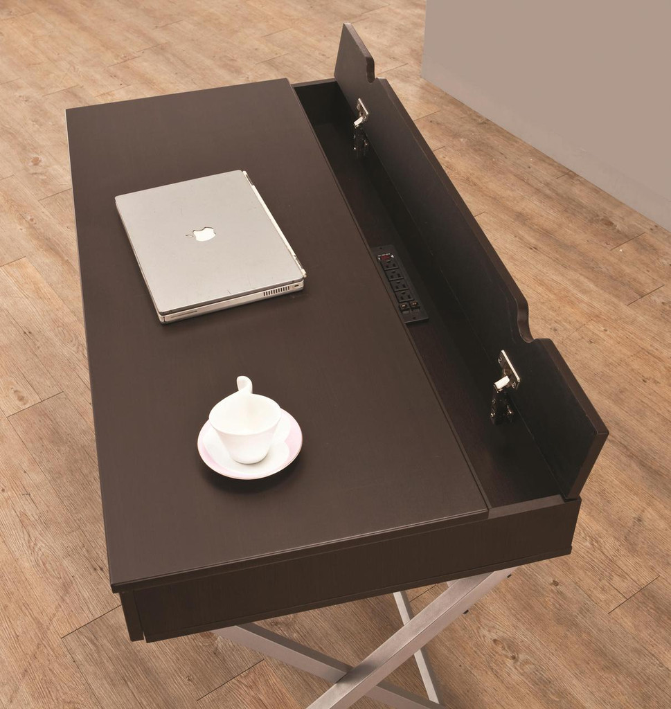Cappuccino Criss Cross Smart Desk Miami Direct Furniture