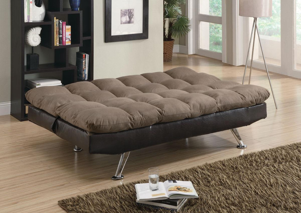 plush sofa bed with chaise