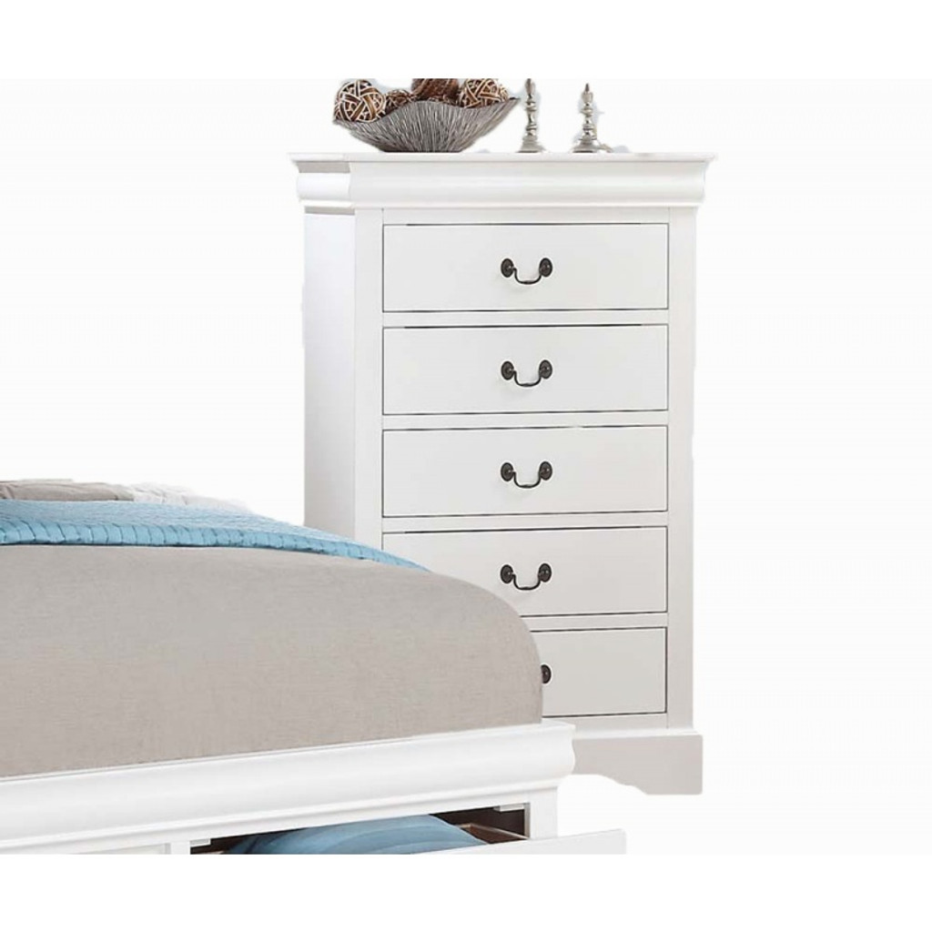 The L Philippe III White Bedroom Chest