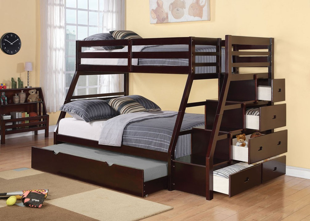 Espresso hot sale bunk beds