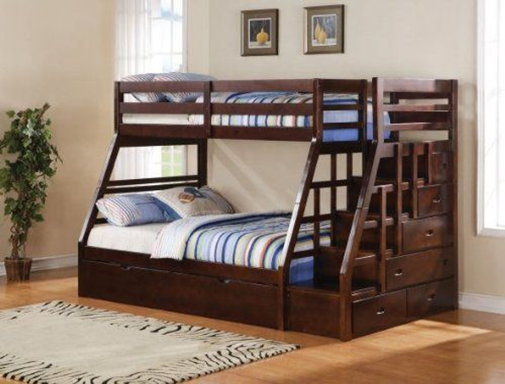 espresso bunk beds