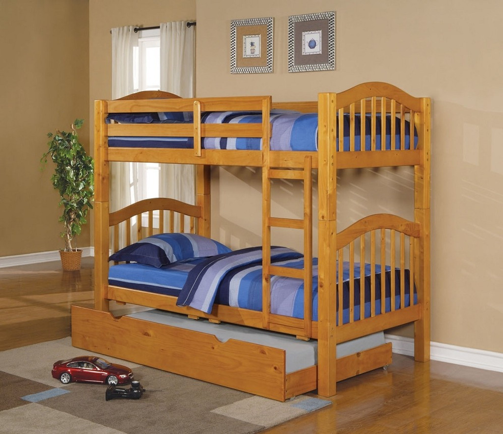 oak bunk bed