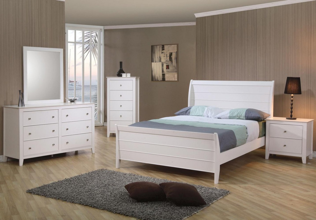 The 6pc Selena Solid Wood Bedroom Collection