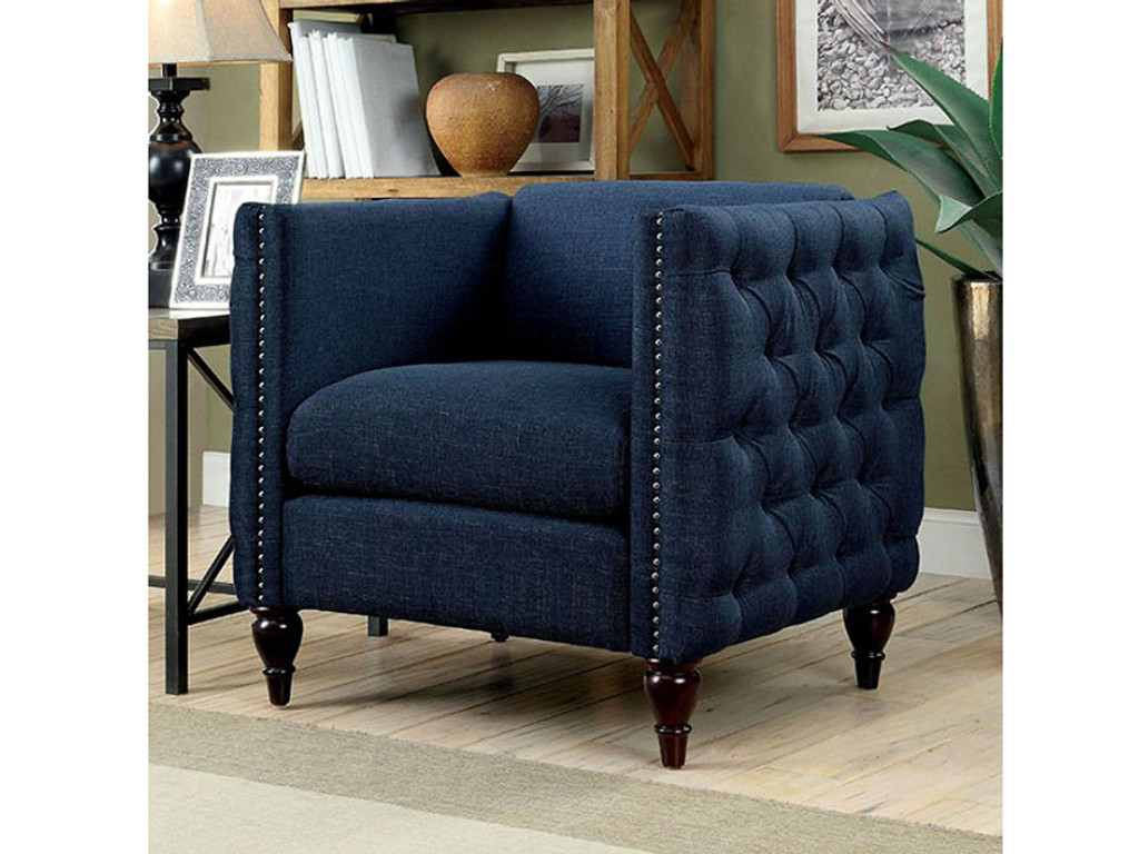 dark blue chair