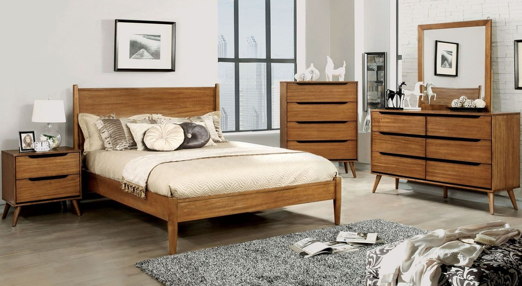 The Lennart I Oak Bedroom Collection Miami Direct Furniture