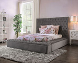 The Davida Gray Upholstered Bed