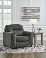 The Lonoke Gunmetal Oversized Chair