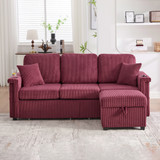Welli Wine LED Sofa Chaise with Storage 