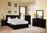 The L Philippe III Black Storage Bedroom Collection 