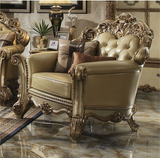 The Vendome Gold Patina Living Room Collection Accent Chair
