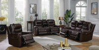 The North Power Dark Brown Reclining Collection