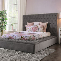 The Davida Gray Upholstered Bed