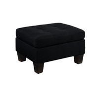 The Earsom Black Sofa Chaise