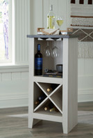 The Turnley Antique White Wine Cabinet