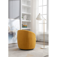 Teddy Accent Swivel Armchair in Yellow