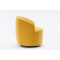 Teddy Accent Swivel Armchair in Yellow