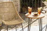 The Coral Sand Outdoor Chairs with Table Set