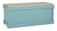 The Dowdy Teal Storage Bench