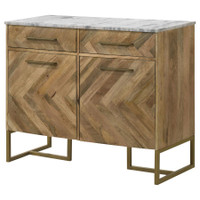 The Keaton Marble Top Accent Cabinet