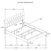 The Kendall White Bedroom Collection Bed