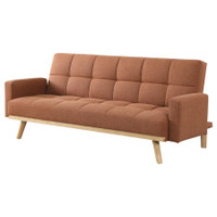 The Kourtney Terracotta Convertible Sofa