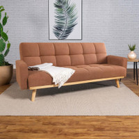 The Kourtney Terracotta Convertible Sofa