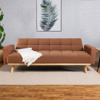 The Kourtney Terracotta Convertible Sofa