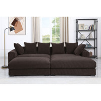 The Edeni Collection Sectional and Ottoman