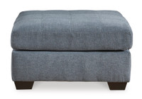 The Marleton Denim Collection Oversized Accent Ottoman