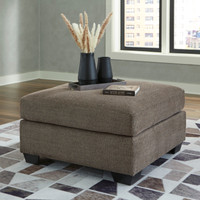 The Mahoney Chocolate Oversized Accent Ottoman