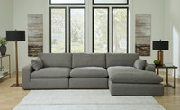 The Elyza Smoke Collection Simple Sectional