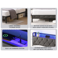 The Calicas LED Platform Bed