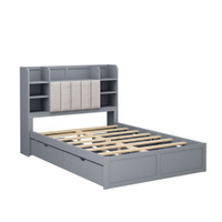 The Tanin Grey Full Size Storage Bed