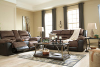 The Earhart Chestnut 3Piece Reclining Collection Package