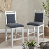 The 3pc Jalini Grey and White Dining Collection