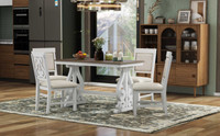 The Dianici White 5pc Dining Collection