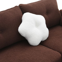The Teddy Brown Cozy USB Storage Simple Sectional