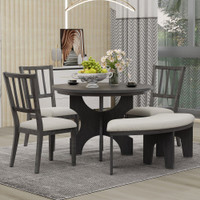 The Chianie Grey Round Dining Collection