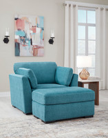 The Keerwick Teal  Collection Ottoman