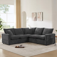 The Julien 5 Seat Chenille Sectional