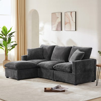 The Julien 4 Seat Chenille Sectional