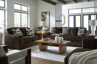 Chocolate Corduroy Sectional