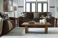 Chocolate Corduroy Sectional