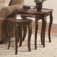 3PC Curved Leg Nesting Table Set