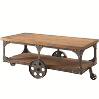 3pc Rustic Country Style Coffee Table Set